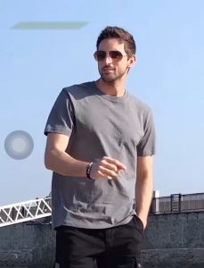 simple active t shirt Men & Women American size Plain Dark color top men s apparel Crew neck Round