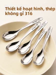 CHUANGSHUNFU | Muỗng Nhỏ Inox 316 Chất Lượng Thực Phẩm Dành Cho Bé