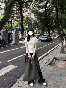 Áo Thun Cotton Cổ Tròn Tay Ngắn Thường Ngày Cho Nữ Dáng Ôm Vải Cotton Thoải Mái Thoáng Khí Mặc Thường Ngày Mùa Thu