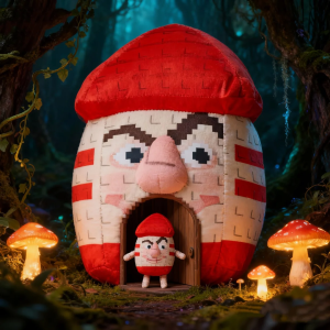 No. 666 Plush Toy Steal a Brainrot Plush Anime Game Big Nose Red Room Plush Toy Peripherals Christmas Toy Gift for Game Fans Kid