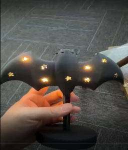Bat Design Flameless Flicker Light Gothic Home Decor Year Round Festival Lights