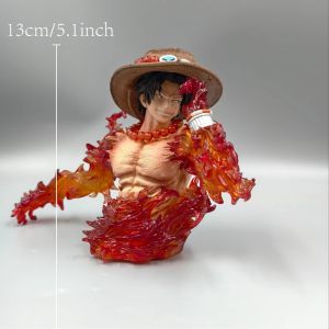 Bandai | 13cm 5.1 inch Anime Portgas D Action Figures Pvc Statue Desktop Ornamen Collection Statue Model Decoration Room Desk Toys Gifts