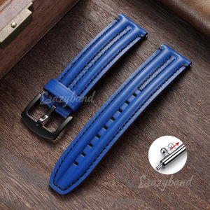 Thick Premium Retro Leather Watch Strap 20mm22mm 24mm Brown Oil Wax Genuine Calfskin Bracelet Universal for Seiko for Casio Band