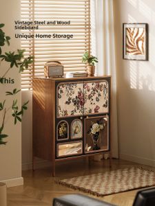 Rustic Metal Storage Cabinet