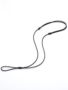 Black And Red Wax Leather Rope Necklace with Ring Hanging Pendant Jade Carving Safe Buckle for Men And Women Fashion Jewelry