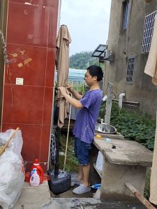 ร่มติดพนังกันแดด กันฝน เหมาะสำหรับติดกำแพง ร้านอาหาร คาเฟ่ บ้านสวน ขายของ สนามกันแสงUV (แบบติดผนังงานดีมากปรับ3ระดับ ) ในสวน กลางแจ้ง 2.7m outdoor sun umbrella garden furniture shade