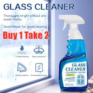 【Buy 1 Take 2】 500ml Glass Cleaning Spray Car Windshield Home Window Mirror Fast Remove Water Stains High Efficient Glass Cleaner High Quality Liquid Glass Cleaner Spray High Efficiency Car Window Cleaner