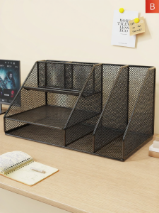 Multi-level A4 Paper Storage Rack Desk Organizer