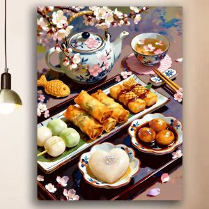 KAYOU | Tranh Sơn Dầu Tự Làm Theo Số - Tranh Acrylic Vẽ Tay Chủ Đề Trái Cây Độc Đáo Trang Trí Tường Quà Tặng - Không Kèm Khung