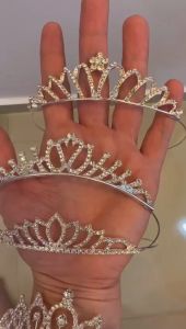 New Korean style crystal headband for princess birthday performance with elegant crown(Ready Stock)