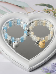 Original Chiikawa Xiaoba Jiyi Couple Magnetic Bracelet with Everything in Mind Good-looking Girlfriends Cartoon Bracelet
