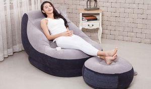 Ghế bơm hơi tựa lưng bọc nhung cao cấp Ghế bơm hơi độ đàn hồi cao Ghế hơi mang đến sự thoải mái khi sử dụng ghế hơi mang đến cho bạn nằm thư giãn thỏa mái . nằm đọc sách xem tivi TẶNG MÁY BƠM HƠI Bảo Hành 12T