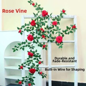 Plastic Artificial Rose Vines for Decoration