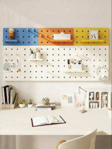 BEIQIVI | Colored Holes Board Shelving Unit