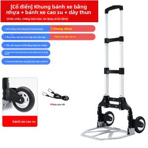 GIANXI | Xe Đẩy Mua Sắm Ngoài Trời Gấp Đỡ Có Thể Lên Cầu Thang