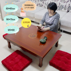 Foldable Korean Japanese Low Table Square Round
