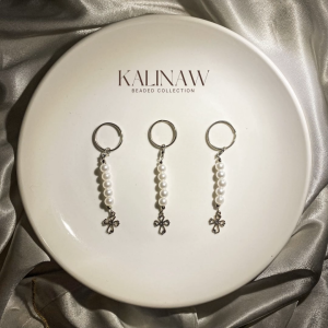 KALINAW Cross Pearl Christening Souvenir Beaded Keychain/ Phone Strap/ Key Ring