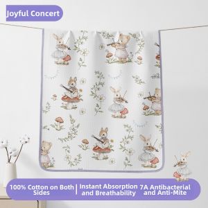 JoynCleon | Waterproof Breathable Baby Bed Sheet Washable Pure Cotton
