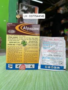 Thuốc trừ cỏ ALyrice 200wg ( bán 1 hộp gồm 10 gói x gói 3gr ) diệt cỏ lá rộng  cói lác trên ruộng lúa