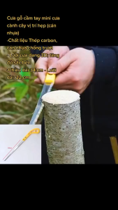 Cưa gỗ cầm tay mini cưa cành cây vị trí hẹp (cán gỗ) - C99