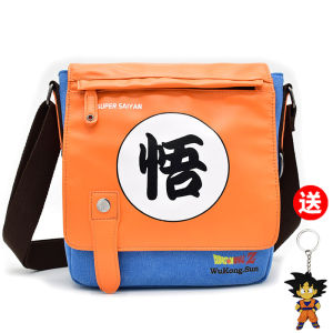 Dragon Ball Monkey King Shoulder Bag Male Student Casual All-Match Fashion Secondary Element Anime Peripheral Canvas Messenger Bag