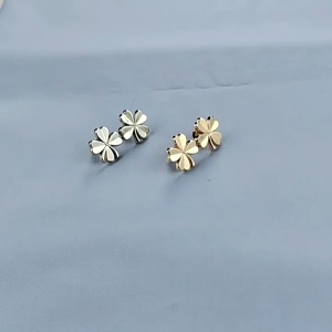 Khóa Cài Thắt Lưng Quần Áo Thiết Kế Hình Cỏ 4 Lá Ghim Cài Thu Nhỏ Quần Hợp Kim Không Đục Lỗ