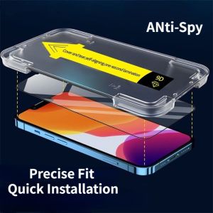 【ใหม่】สำหรับ iPhone 16 15 14 13 12 11 Pro Max Plus X Xs Max XR 6S 7 8 16 Plus แก้วฟิล์มกระจก iPhone X พร้อม Privacy ป้องกันการแอบมองปกป้องหน้าจอรวดเร็วง่ายดาย