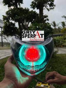 Lampu depan spin New 125 custome biled billed