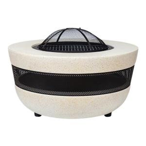 MEIDIHUAFU | Outdoor Electric & Charcoal Fire Table