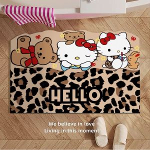 Đồ Dùng Nhà Tắm Dễ Thương KT Cat Mat Đệm Chân Nhanh Khô Chống Trượt Chất Liệu San Hô Đệm Chân Phòng Tắm Đệm Chân Phòng Vệ Sinh