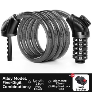 XunTing | Theft Prevention Chain Lock For Bicycles and Motorcycles 5 Digit Password