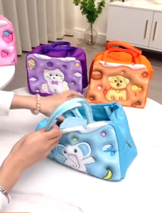 BB085 Character Printed Student Lunch Bag Office Bento Bag Insulation Food Storage Bag