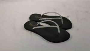 Alisa - Sandal Jepit Permata Tali Putih Karet Wanita - Sendal Teplek Wanita Terbaru