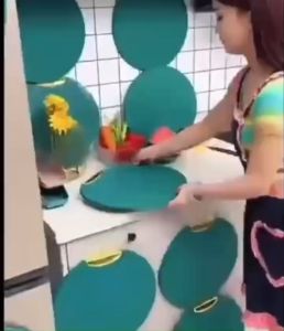 Thớt Nhựa Đa Năng Kháng Khuẩn Thớt Tròn Xanh Ch.ố.ng Nấm Mốc Ch.ố.ng Trơn Trượt