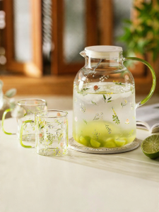 MODERN SWEETHOME | Heat Resistant Large Capacity Cold Water Pitcher Glass Set