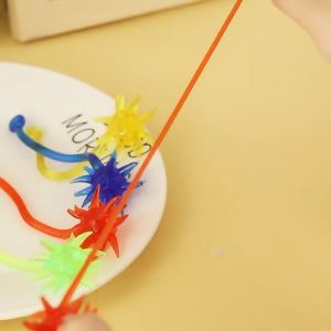 20Pcs Hand Sticky Toys Fun Stretchy Glitter Sticky Hands For Kid Gift Party Lootbag Filler Paninda