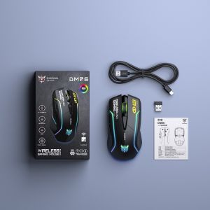 ONIKUMA | ONIKUMA DM06 Gaming Mouse 3 Mode Connection Wireless  500mAh Rechargeable Battery RGB Lighting 6 Levels DPI for PC Laptop Gamer