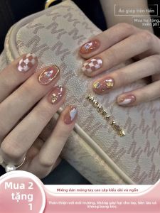 MONLEYTA | Tấm lót móng tay thời trang mùa hè mới 2025 Tấm lót móng tay ngắn đến vừa hoàn chỉnh cảm giác cao cấp