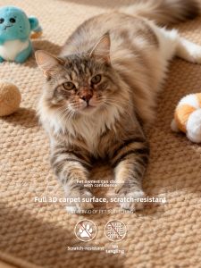 Anti-Scratch Hemp Weaving Washable Rug