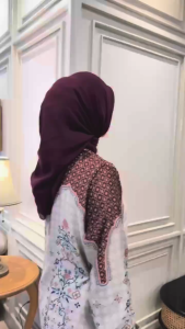 Dress SABRINA Bahan Silk Premium Motif Bunga Etnik| Gamis Muslim Mewah Motif Terbaru Busui