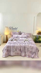 🎋Gối Chăn Ga Tranh Lữ Thảo Lụa Lyocell Lenzing Chính Phẩm Nhập Khẩu Sang Xịn Mịn _ Nemtot Bedding