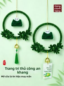 XIAOXIONGERBAN | Bộ DIY Treo Cửa Mô Hình Zongzi Lễ Hội Thuyền Rồng Cho Trẻ Em