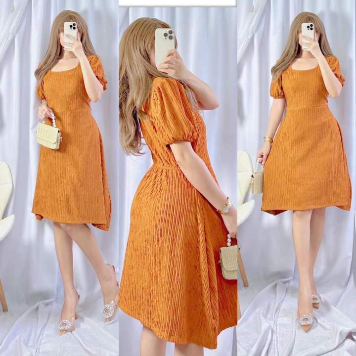 Apricot clearance color dress