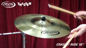 Orion ฉาบ 18" Crash Ride รุ่น Twister - แฉยอดนิยมติดอันดับโลก จากประเทศบราซิล! แฉเนื้อทองเหลือง ขนาด 18" แข็งแรงทนทาน