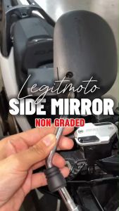 LEGITMOTO HONDA / YAMAHA UNIVERSAL 10MM SIDE MIRROR CHROME / BLACK STEM ROTATABLE REAR MIRROR FOR MOTORCYCLE SPEEDMOTO