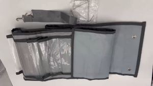 Vinyl Roll Holder Storage Organizer 12/24Grids Door Hanging Bag Rack Wall Mount Space saving