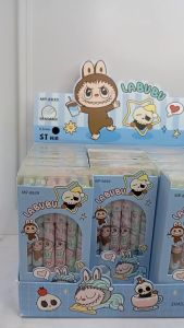 [ 12pcs ] PULPEN GEL HAPUS ERASABLE PENA PULPEN MOTIF LABUBU GO CENTRAL