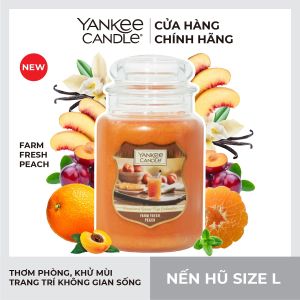 Nến hũ Yankee Candle size L - Farm Fresh Peach (623g)