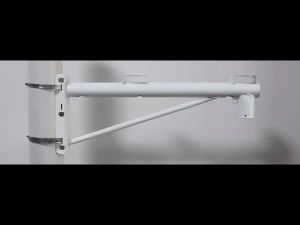 Heavy Duty Surveillance Mount 100cm Long Pole with 2 Mounts for CCTV Security Surveillance System