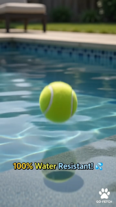Dog Toy 6cm Colourful Tennis Ball for Dogs or Puppy ( Random Colour)